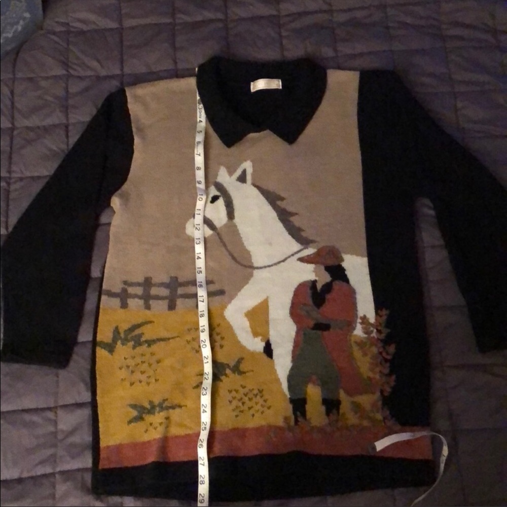 Rare Equestrian Sweater - Picture 2 of 3